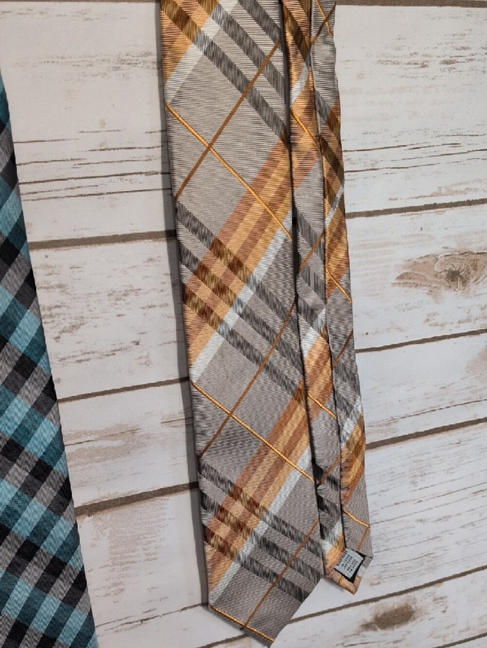 David Taylor Men's Gold, Teal, Burgundy & Gray Patterned Neckties - 4-Pack - Picture 2 of 9